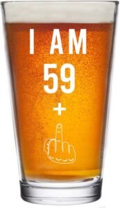 59 + One Middle Finger 60th Birthday Gifts