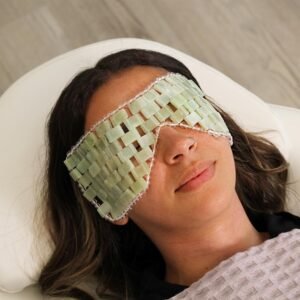 Alana Mitchell Jade Eye Mask - Weighted Anti-Aging Mask with Real Jade Beads