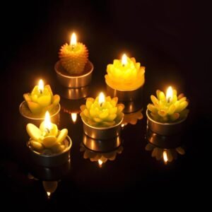 Cactus Tealight Candles - Handmade Succulent Candles for 2025