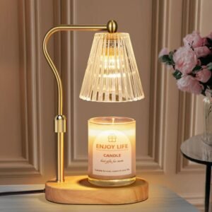 Candle Warmer Lamp with Timer & Dimmer - Adjustable Height for Scented Jars