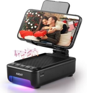 Cell Phone Stand with Bluetooth Speaker