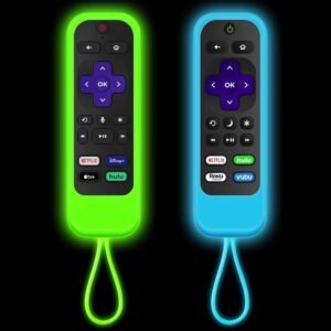 Climberer Silicone Roku Remote Cover Case for TCL & Hisense Roku - Luminous