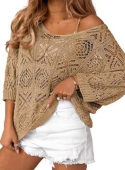 Dokotoo Crochet Hollow Pullover Sweater