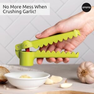 Ergonomic Garlic Crusher Press for Easy Mincing