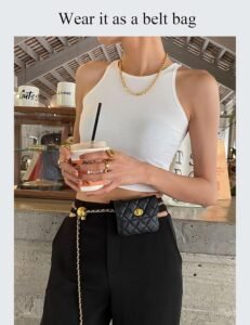 Leather Chain Belt Bag for Women