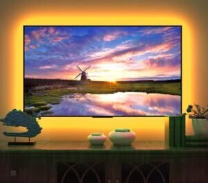 Maylit 8.2ft TV LED Backlight - USB-Powered RGB Strip Lights for 40-60in TVs