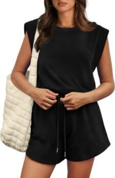 OFEEFAN Rompers Cap Sleeve