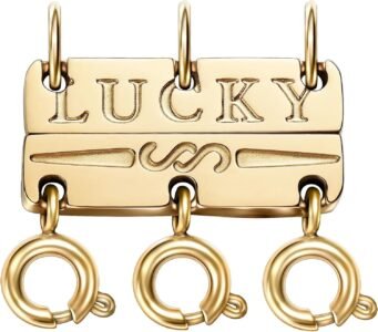 OHINGLT Lucky Necklace Layering Clasps Separator for Stackable