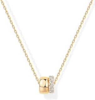 PAVOI Cubic Zirconia Rondelle Pendant Necklace