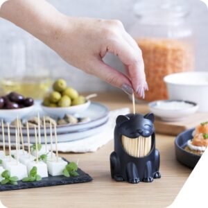 PELEG Design Pickitty Toothpick Holder - Playful Kitty Dispenser for 2025
