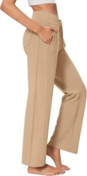 PINSPARK Wide Leg Yoga Pants