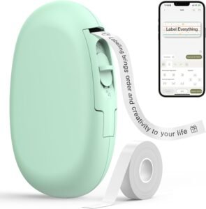 SUPVAN E10 Bluetooth Label Maker Machine - Waterproof Inkless Labeler with 35 Fonts & 1000+ Icons
