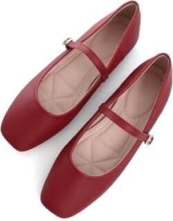 TN TANGNEST Square Toe Mary Jane Flats