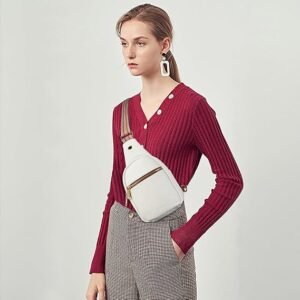 Telena Small Sling Bag for Women - Leather Crossbody Fanny Pack & Chest Bag