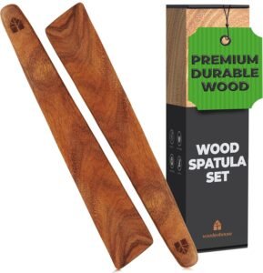 WOODENHOUSE LIFELONG QUALITY Teak Wood Spatula (Set of 2)