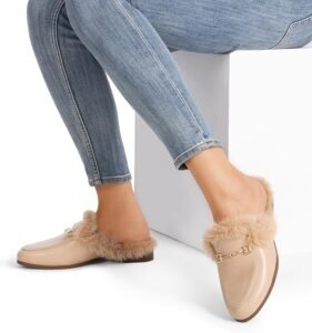 Women Flats Comfortable Buckle Mules Slip