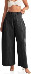 Womens Baggy High Waisted Jeans