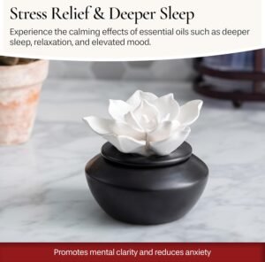 65 Must-Have Amazon Gems Selling Out Quick in 2025 – Truly Unique! 90 Airomé Porcelain Essential Oil Diffuser, White Flower (Includes 15ml Essential Oil)