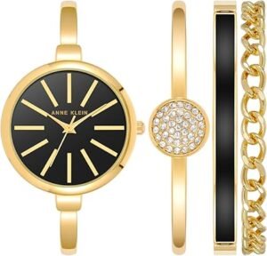 Anne Klein Women's Bangle Watch and Bracelet Set Stylish & Versatile Accessory