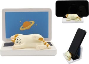 65 Must-Have Amazon Gems Selling Out Quick in 2025 – Truly Unique! 58 Bolley Joss Desk Cell Phone Holder Stand Cute Relaxed Cat on Laptop for Office Free You Hands Home Ornament