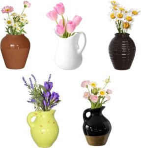 Cute Ceramic Vase Fridge Magnets