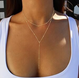 Foxgirl Lariat Gold Necklace e1745585622185