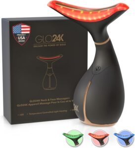 GLO24K Red Light Beauty Device for Face and Neck