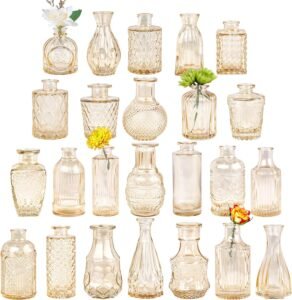 Glass Bud Vase Set of 24