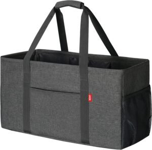 Top 50 Chic Tote Bags on Amazon to Instantly Upgrade Your Outfit 49 Chic Tote Bags - LHZK Extra Large Utility Tote with Metal Frame (Foldable & Reinforced)