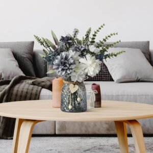 Leftover Fake Flowers in Vase