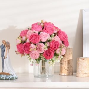 MARTINE MALL 2 Packs Peonies Artificial Flowers