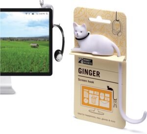 65 Must-Have Amazon Gems Selling Out Quick in 2025 – Truly Unique! 4 Monkey Business Ginger The Cat Tail Hook for Computer Screen, Tight Spaces, Hang Keys, Accessories in Easy Reach
