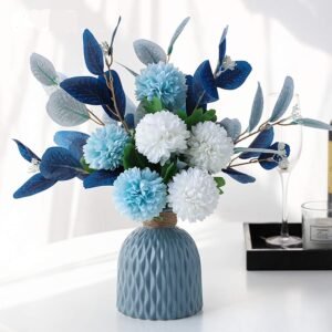 NAWEIDA Artificial Flowers with Vase