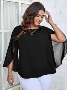 SCOMCHIC Plus Size Blouses for Women Summer Chiffon