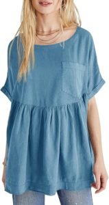 Tankaneo Womens Summer Babydoll Tops