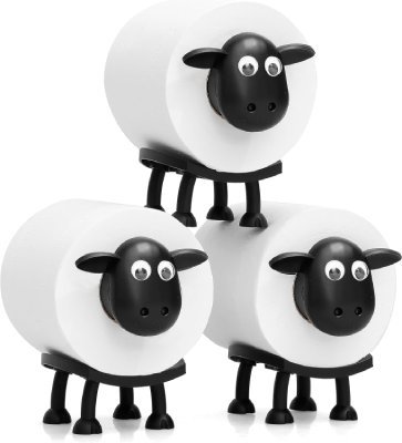Add a touch of humor to your bathroom with the VELENTI Sheep Toilet Roll Holder , a 3D-printed black sheep design that’s both functional and fun. This free-standing set of 3 is perfect for storing toilet paper rolls while elevating your bathroom decor. A hilarious yet cute addition to any home, it’s one of the Best Home Decor Gifts for those who love quirky and unique accents in their space. VELENTI Sheep Toilet Roll Holder
